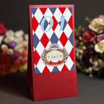 Walnuts clips Inn Wind personality Custom Wedding wedding Supplies Table Card Desk Card Seating Card Sign to Taiwan Painting Beauty