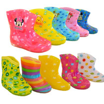 Japan and South Korea crystal childrens rain boots Boys and girls non-slip baby water shoes Kindergarten children cute cartoon rain boots