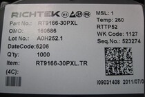 RT9166-30PXL RICHTEK SOT-23 Import first inquiry and then pat triode silicon tube npn