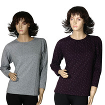 Foreign trade day single womens comfortable Spring and Autumn Home clothing jacket autumn underwear base shirt pullover Special