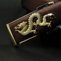 New mens belt golden tap youth pants with upscale alloy buckle headband 