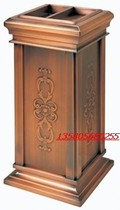  Factory direct sales embossed bronze seat soot bucket Hotel lobby trash can hotel trash can peel box