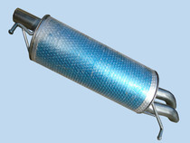 Volkswagen Passat B51 8T rear section exhaust pipe stainless steel silencers Passat b5 exhaust pipe