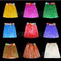 40CM double layer thickened childrens adult Hawaiian hula dance costume elastic waist dance hula performance