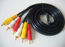 Sound six-head line audio and video three pairs of three Lotus line 1 5 meters 3 pairs of 3 Lotus head