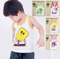 Sub-hasha sweetheart new childrens vest Bamboo Festival cotton Childrens work Character Vest Child Clothing summer Baby Vest