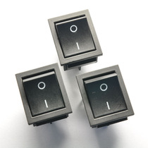 Black boat switch KCD4-201 rocker power switch 4-pin 2 gear 16A 250V