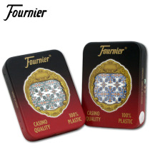 Spain Fournier all plastic Texas playing cards PVC frosted plastic iron box K802 high-end Bridge