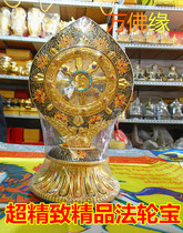 Gold Plated Wheel King Seven Zheng Bao Faro Wheel Treasure Enamel Every-transfer Gold Wheels High 22cm Support Upper Division Masters Winning Faro