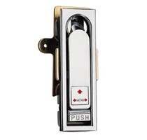 High-end electroplating bright chrome electric cabinet door lock A-180-3 Flat lock