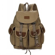 New canvas womens bag backpack college style backpack Korean fashion tide students with toilet leisure sports bag