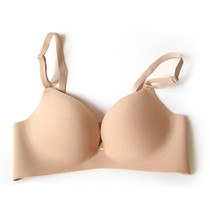 2 large cups large size incognito bra gathered on the thin under the thick one deep V underwear Fat mm bra female