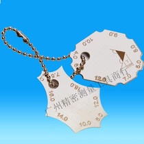 Two gauge angle welding gauge fillet weld thickness right angle weld gauge weld inspection ruler weld foot size