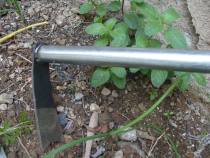 Garden tools iron pipe small hoe agricultural hoe shovel width 4 5cm