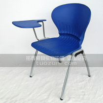 Export quality training chair with writing board book net Reporter chair staff chair Plastic steel four-legged chair factory direct sales