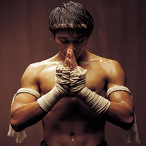 KOW fine woven Muay Thai auspicious ring boxing Pa Tonijia with the same white Muay Thai head ring hand rope arm ring set