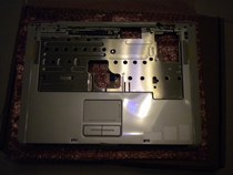 Dell E1505 6400 C shell palm support HF909 JM051 with touchpad audio switch