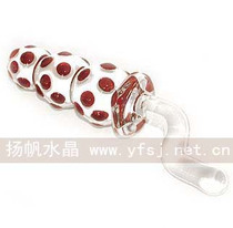 1567 sex anal dilator Crystal masturbation stick phallic massage stick fairy glass posterior anal plug