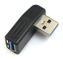 Right bend USB3 0 male-to-female adapter USB3 0 Side elbow USB3 0 male-to-female high-speed