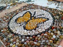 Customized natural pebble foot massage pad health care trail stone road walking blanket foot therapy pad