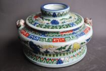 dou cai chan zhi pattern cover can