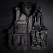  Outdoor training vest Black training uniform Tactical vest Special training equipment Anti-thorn vest