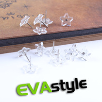 5 star crucifixion transparent nail cork by nail star - shaped message sticker decoration report announcement