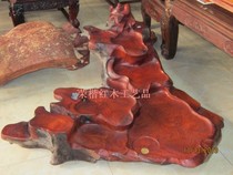 Vietnamese mahogany rosewood crafts Myanmar rosewood large tea tray tea sea texture clear whole wood root old material