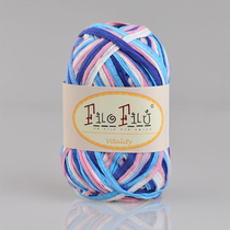 filofilu spring and summer new cotton wool line treasure line Ice line hand woven thread crochet needle thread flat belt line