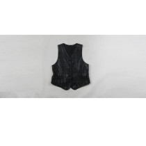 Chest 42 black slim simple horse clip blemish retro vest womens leather vest foreign trade vest 41