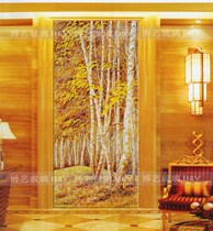  Shanghai art glass background wall partition glass Entrance aisle background glass Fortune Forest