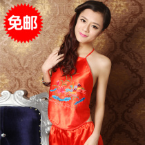 Belly style pajamas ladies sexy Classical Mandarin Ducks adult Chinese clothes belly style belly style retro sexy pajamas