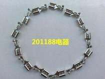 Terminal cold press Terminal 6 3MM thick plug spring full copper with rubber insulation sleeve