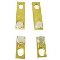 198 white gold coil machine accessories thickened silver contact contacts 1 pair of solid double straight thickened small circles