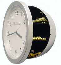 Creative wall clock storage box clock safe jewelry safe wall clock shape hidden storage box piggy bank