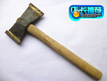 Tungsten steel axe forging chopping stone axe head double-sided axe with wooden handle toughness strong site decoration axe