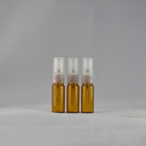 3ML 5ML brown tube bottle sample bottle small spray bottle oil bottle with plastic mist spray fine mist spray small glass bottle