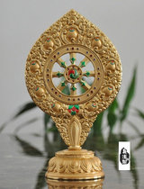 Steel die gold plated with real gold fine pearl gold faro wheel treasure wheel treasure wheel big number