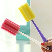 Shaaijie decontamination and descaling sponge cleaning brush Petal type long handle cup brush