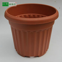 Xinxiu round plastic flowerpot striped flowerpot plastic flowerpot gardening flowerpot