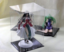 Customized acrylic transparent display box assembled hand-held storage model cover doll up to dustproof box customized