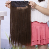 Wig piece one-piece female thick long straight hair piece without marks invisible long hair 3 pieces type hair extension piece ancient style hair piece