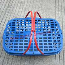  Factory special strawberry basket bayberry basket grape basket 8 kg blue plastic portable fruit basket picking basket with lid