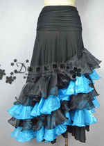 Morden Dress Morden Dance Dress Morden Dance Dress New Morden Dance Practice Dress New Fluffy Skirt Blue