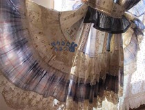 Ye Ci awakens the undead sadness in my heart ~~ Blues romantic French country handmade patchwork custom curtains