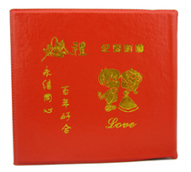 Leather high-grade wedding CD dvd box double-piece disc box disc box disc box (leather double wedding)