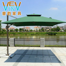 Outdoor beach umbrella tent umbrella garden courtyard Large umbrella beach Large Roman umbrella 2 5 m 3 m Green white red