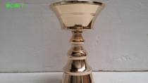 Pure copper thickened finely polished butter lamp holder Buddha oil lamp holder diameter 13cm