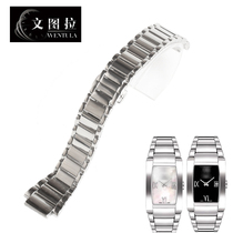Ventura substitute Tissot T007 steel belt steel chain strap watch chain T007 309A steel belt female 15MM