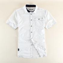 Quality Mens quality washed short sleeve casual shirt 2